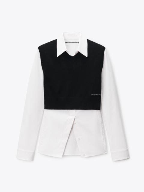 Alexander Wang Knit Vest Shirt