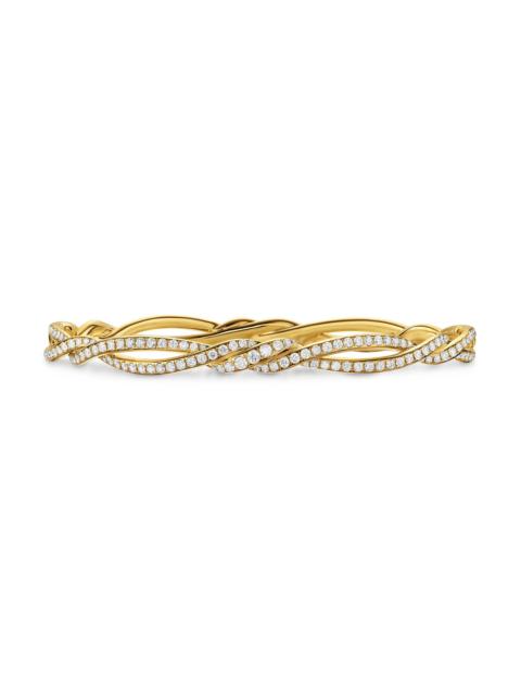 DAVID YURMAN Women's Wisteria Bangle Bracelet in 18K Yellow Gold - Diamond