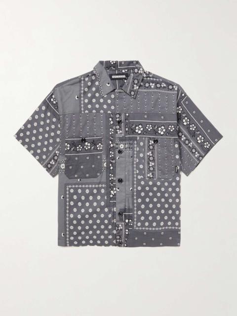 NEIGHBORHOOD Chopped Bandana-Print Cotton Shirt