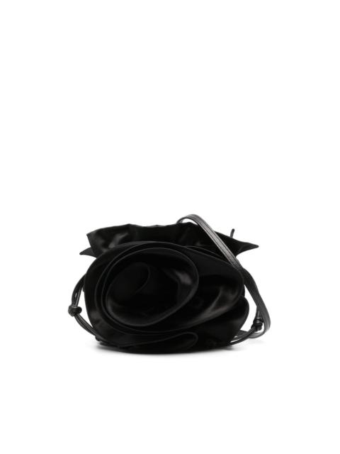 MAGDA BUTRYM Magda satin flower bucket bag