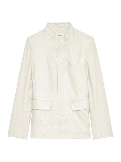 Zadig & Voltaire Women's Veryn Leather Blazer - Judo