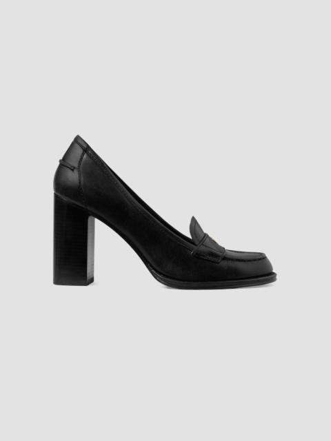 TORY BURCH Women's 85MM Leather Loafer Pumps - Black