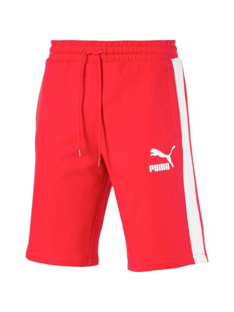 PUMA logo-print track shorts