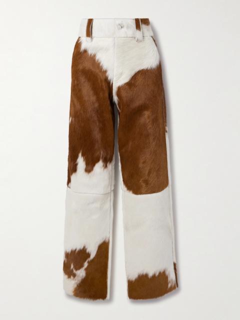 CORDOVA Highlands Paneled Calf Hair Wide-leg Pants