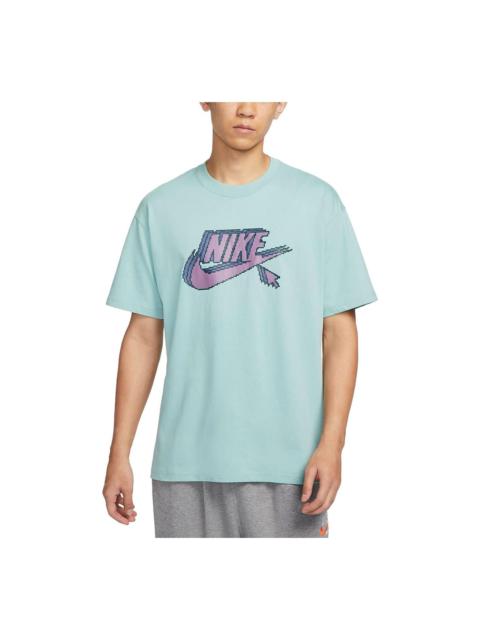 Nike Sportswear T-Shirt 'Green Purple' FD1297-309