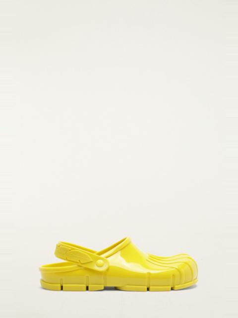 FARM RIO Yellow Monstera Slingback Rain Clog