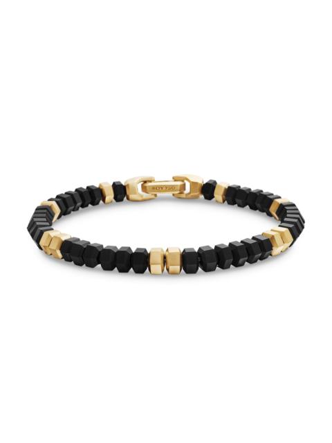 DAVID YURMAN Men's Hex Bead Bracelet - Black Onyx