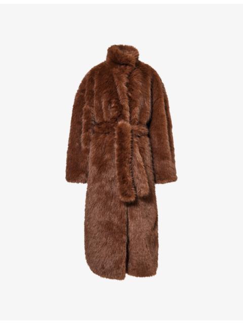The Frankie Shop Ravello Faux Fur Robe Coat
