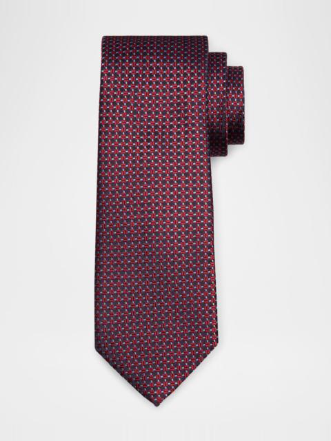 Canali Men's Neat Jacquard Silk Tie