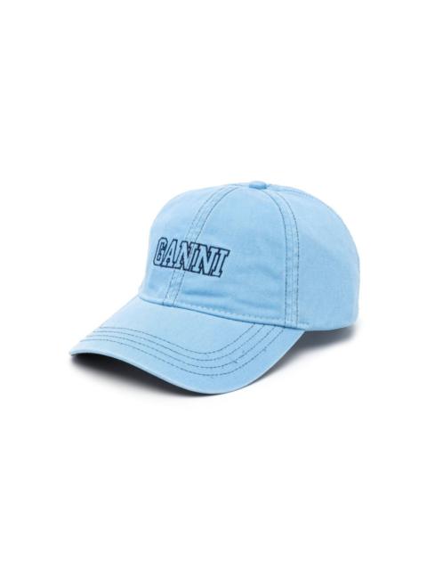 GANNI logo-embroidered baseball cap
