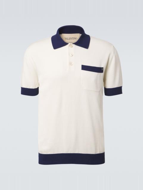 Valentino VGold cotton polo shirt