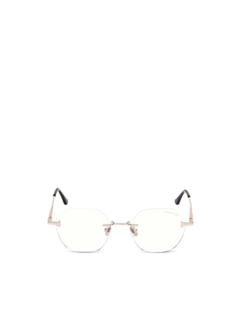TOM FORD rimless geometric-frame glasses