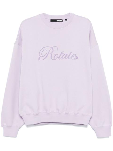 ROTATE logo-embroidered sweatshirt