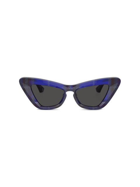 Burberry check cat-eye sunglasses