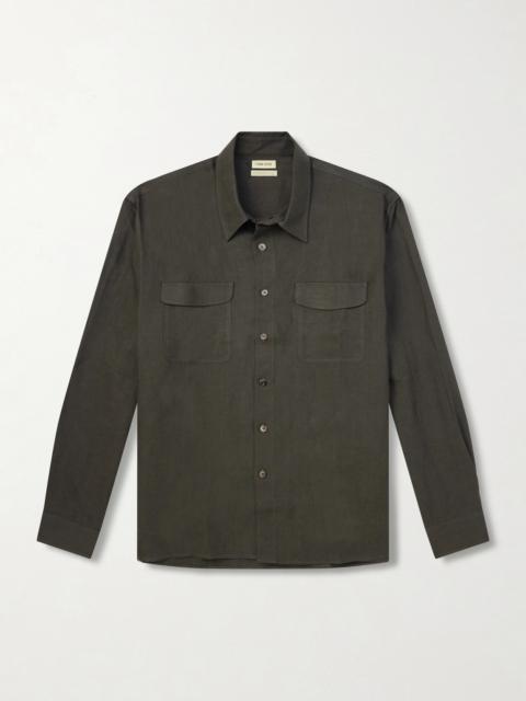 DE BONNE FACTURE Linen Overshirt