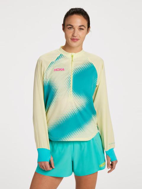 HOKA ONE ONE Women's 1/2 Zip Wind Shell