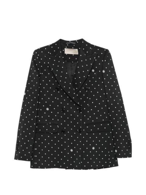 ELIE SAAB polka-dot double-breasted blazer