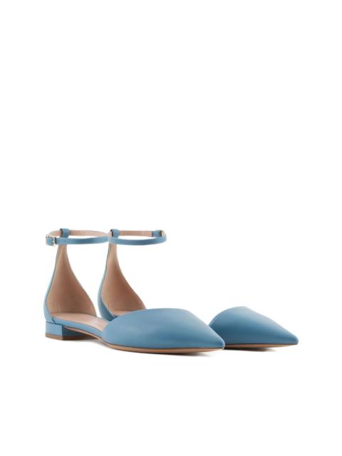 GIORGIO ARMANI ankle strap pointed ballerinas