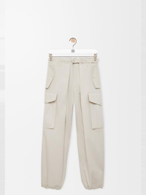 Loewe Cargo trousers in cotton and silk