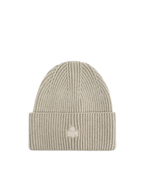 Isabel Marant logo-detail cotton beanie hat