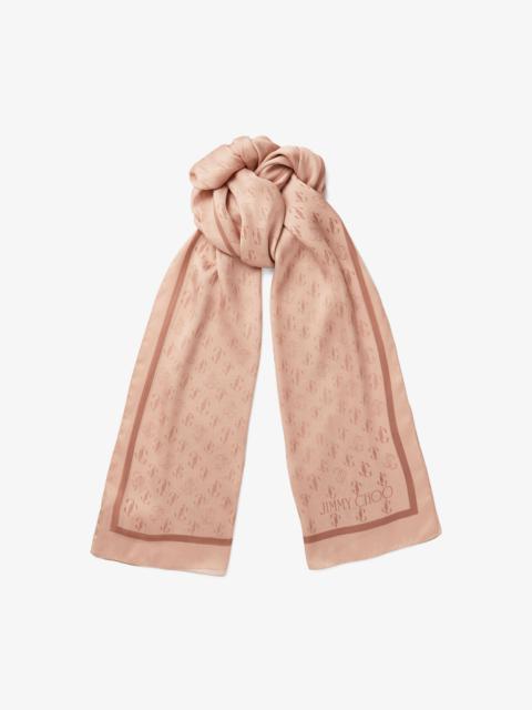 Doris
Ballet Pink Silk Stole with JC Monogram Repeat Print