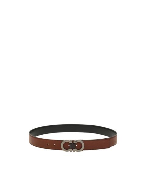 FERRAGAMO Reversible and adjustable Gancini belt