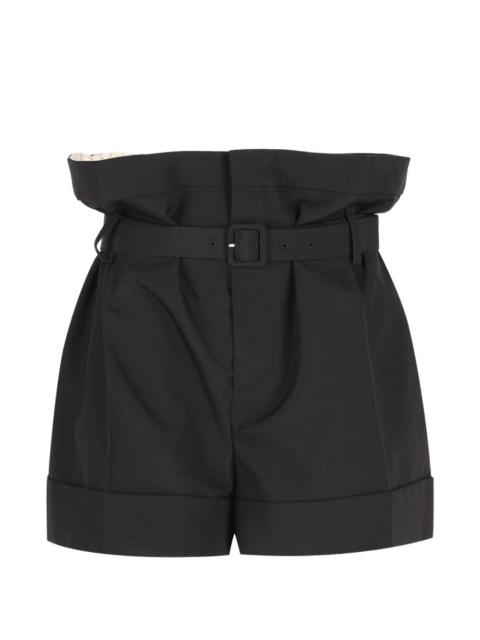 SAINT LAURENT paperbag belted shorts