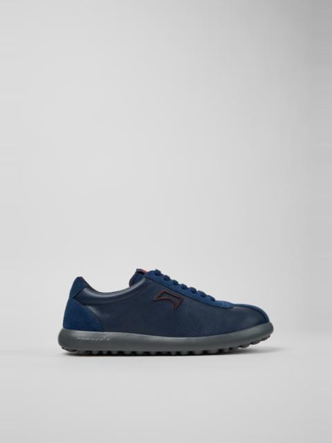 CAMPERLAB Blue Leather and Nubuck Sneakers for Men.