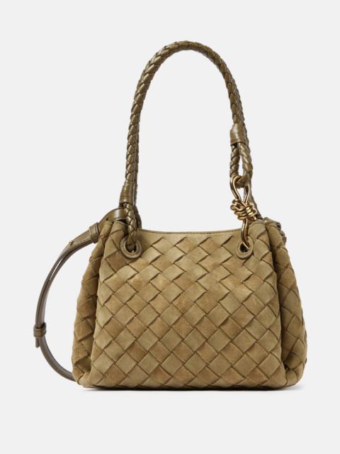 Parachute Small suede shoulder bag