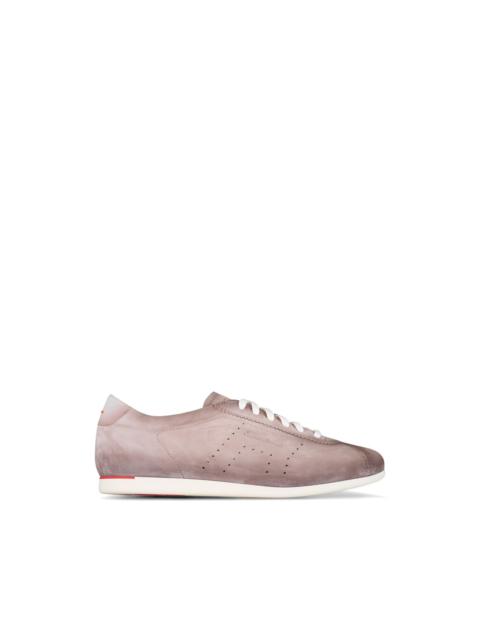 Santoni Yorker suede lace-up sneakers