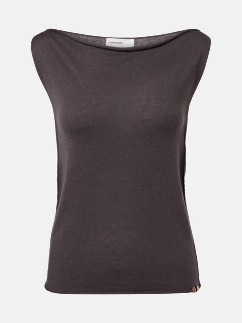 extreme cashmere N°469 Breeze wool and cashmere top