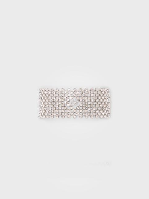 Blumarine METAL CHOKER WITH STONES AND MONOGRAM