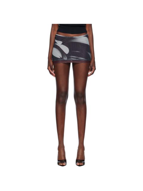 miaou Multicolor Elektra Mini Skirt