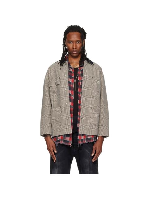 R13 Gray Relaxed Chore Jacket