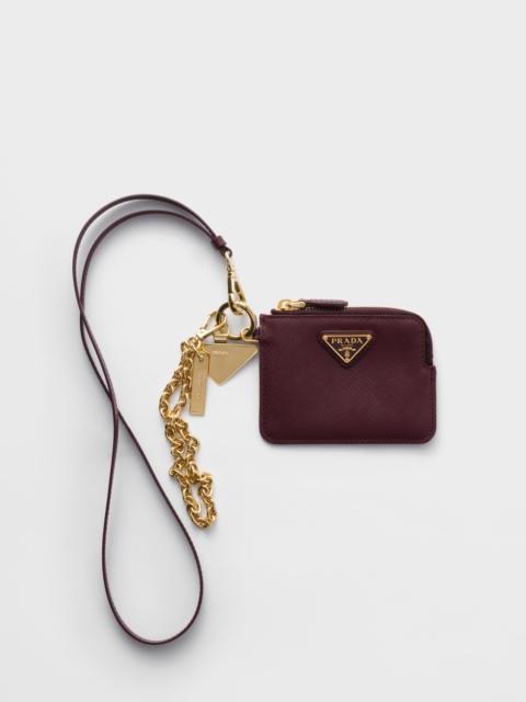 Prada Saffiano leather smartphone case with card holder