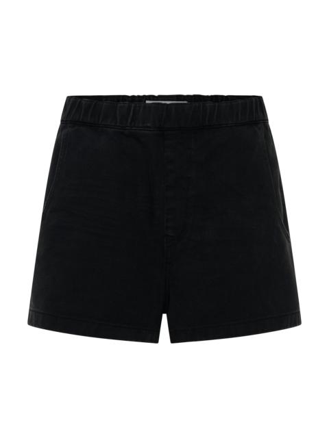 ONE TEASPOON Funks High Waist Elasticated Denim Shorts - Smokey Black