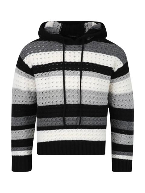 NAHMIAS Crochet Hoodie "Black / Multi" AW2215052