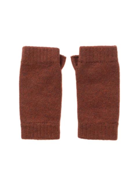 Johnstons of Elgin Red Cashmere Wrist Warmers