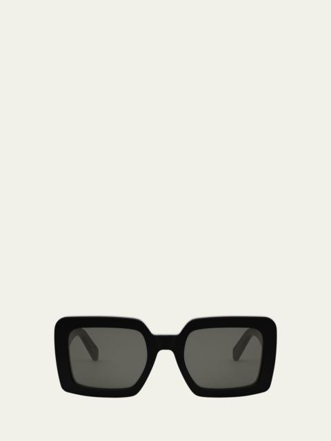 CELINE Triomphe Acetate Square Sunglasses