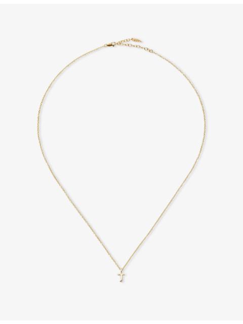 MISSOMA Initial A 14ct Yellow Gold Mini Pendant Necklace