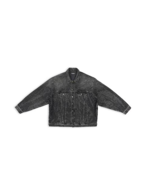 BALENCIAGA large fit jacket with rhinestones