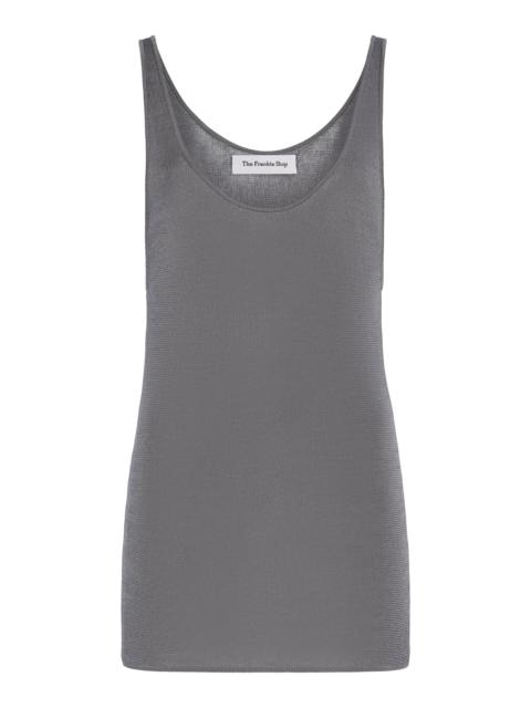 The Frankie Shop Rivo Knit Tank Top grey