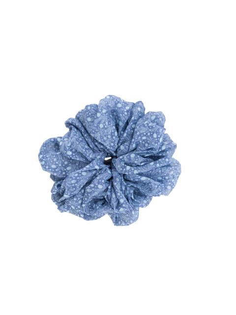 Hill House Home Hill House x Wet Brush XL Chiffon Scrunchie - Cornflower Ditsy Thistle