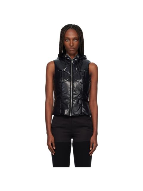 COPERNI Black Hooded Puffer Vest