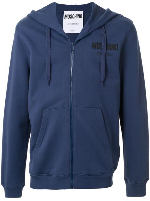 Moschino Couture logo zip-up hoodie