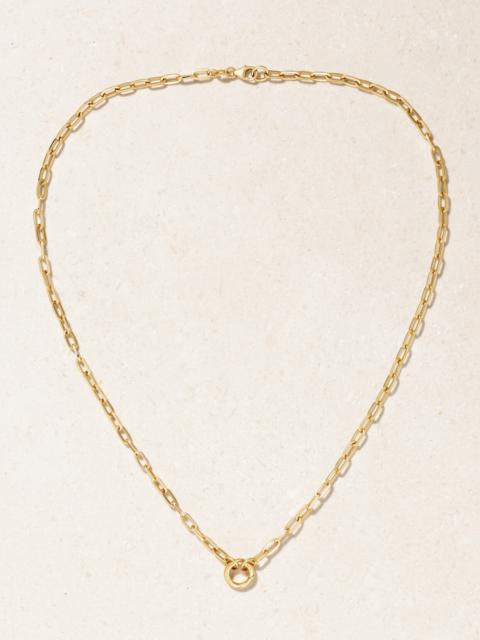 FOUNDRAE Refined Open Clip 18-karat Gold Necklace