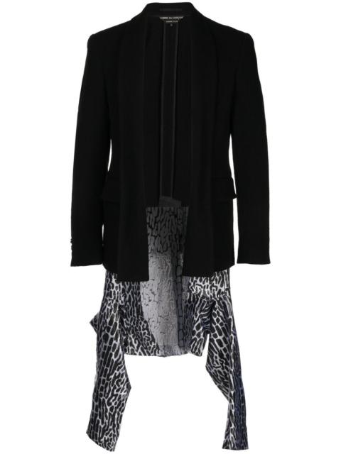 Comme des Garçons Homme Plus asymmetric-hem wool blazer