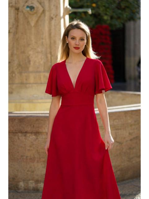 Gaâla Coralie Silk Dress Closed back