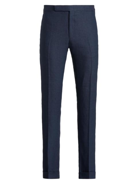 Ralph Lauren Men's Gregory Hand-Tailored Linen Trousers - Classic Chairman Navy