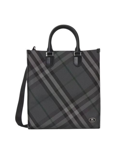 Burberry Burberry 25 Check Tote Shoulder Bag 'Black' 8111253